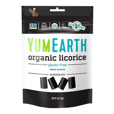 Yum Earth Organic Licorice Black 142g